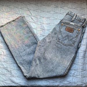 Wrangler High Waisted Acid Wash Jeans